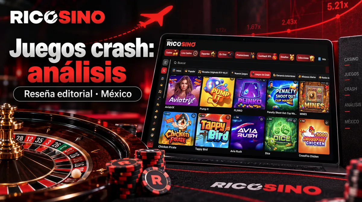 Portada editorial Juegos crash: análisis, con un catálogo de juegos crash y una trayectoria de vuelo abstracta