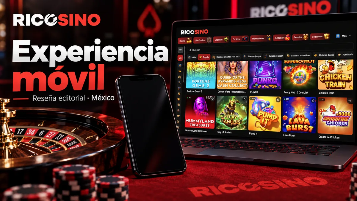Portada editorial Experiencia móvil: un celular con la pantalla en blanco junto al lobby de escritorio